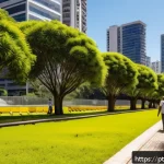 Home 20 폐공간 생태적 전환을 위한 전문가 인터뷰 - A vibrant urban park revitalized from an abandoned expressway in São Paulo, featuring lush native Br...