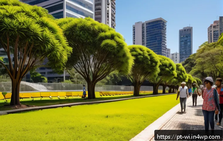 폐공간 생태적 전환을 위한 전문가 인터뷰 - A vibrant urban park revitalized from an abandoned expressway in São Paulo, featuring lush native Br...