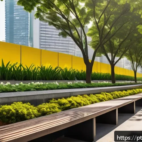 Home 30 폐공간 생태적 전환의 교육적 가치 - A vibrant urban park scene inspired by Parque Minhocão in São Paulo, showing a repurposed elevated h...